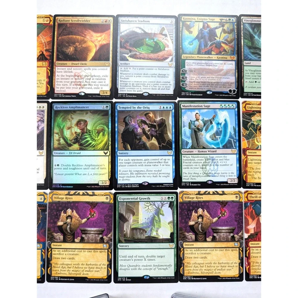 MTG Magic the Gathering Card Lot Mostly Strixhaven w/ Holos Rares READ NM LP